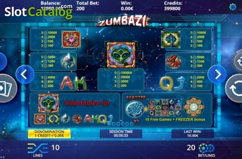 Skärmdump5. Zumbazi slot