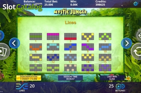 Bildschirm9. Mystic Jungle slot
