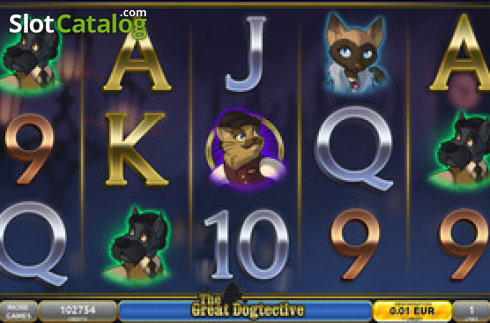 Reel Screen 1. The Great Dogtective slot