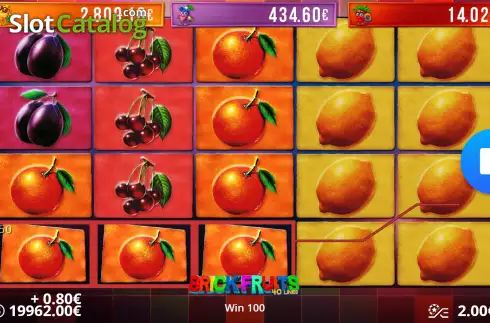 Win Screen 2. Brick Fruits 40 Lines slot