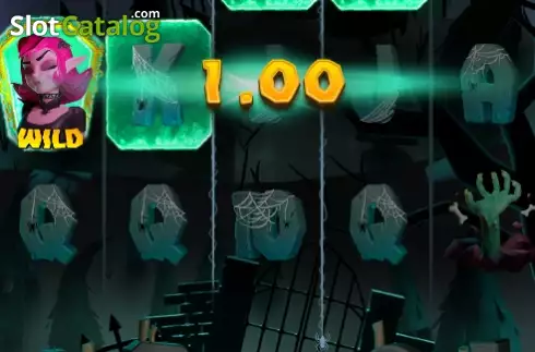 Win screen 2. Val's Haunted Party slot