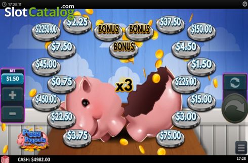 画面3. Piggy Payouts Bank Buster カジノスロット