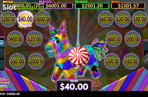 Win screen 2. Super Piñata: LuckyTap slot
