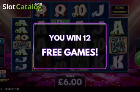 Free Spins Win Screen. Nifty Fifty Megaways slot