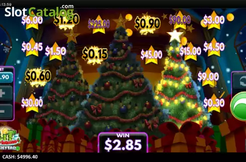 Win screen 2. Lit Christmas LuckyTap slot