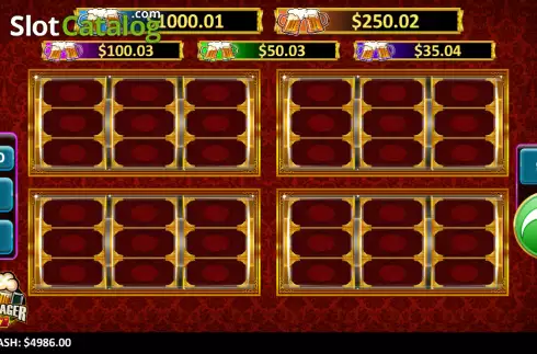 Reels screen. Lucky Lager 4Play slot