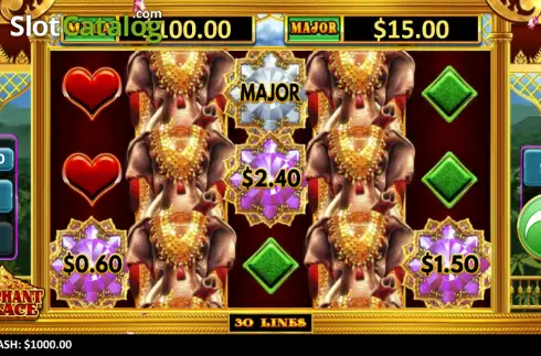 Pantalla2. Elephant Palace Tragamonedas 