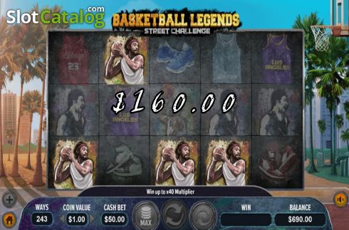 Ecran5. Basketball Legends Street Chalenge slot