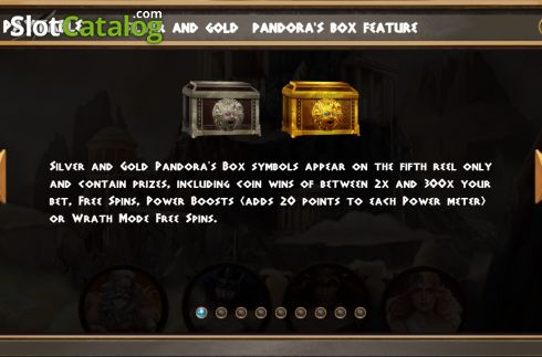 Pandora's box feature. Rise of The Titans slot