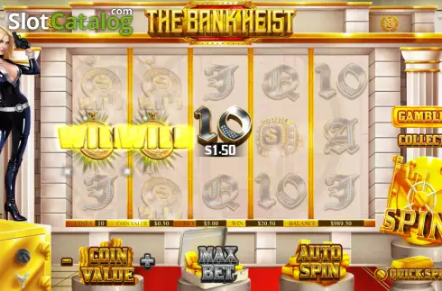 Win screen 2. The Bank Heist slot