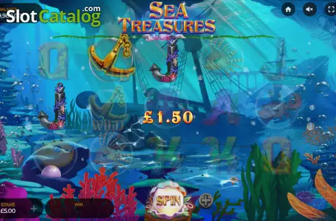 Ekran4. Sea Treasures (Dragon Gaming) yuvası