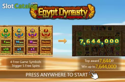 Ecran2. Egypt Dynasty slot