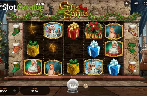 画面3. Gifts from Santa カジノスロット