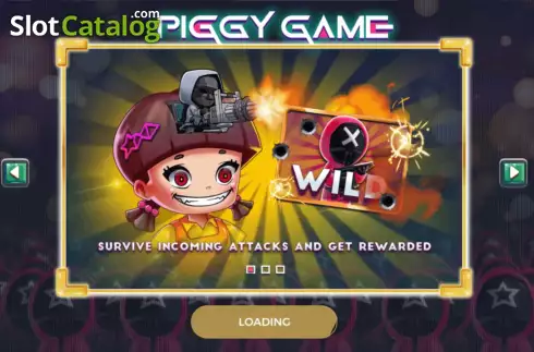 Start screen. Piggy Game slot