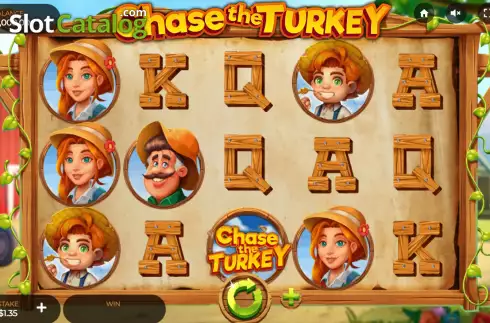 Game screen. Chase The Turkey slot