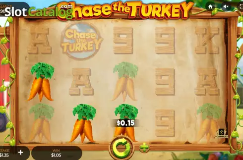 Win screen. Chase The Turkey slot