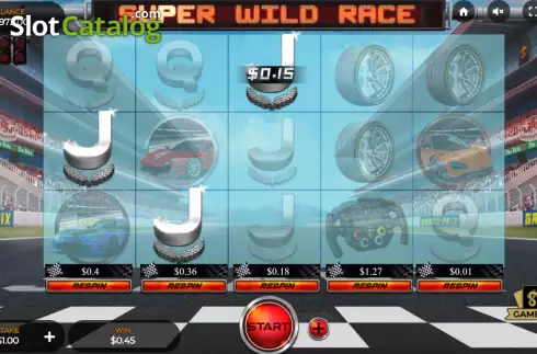 Win screen. Super Wild Race slot