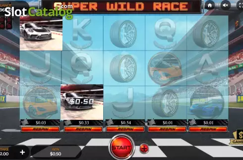 Win screen 2. Super Wild Race slot