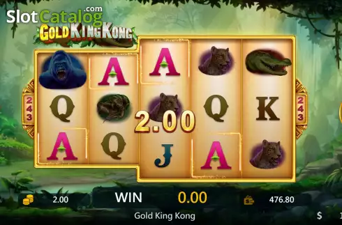 Win screen 2. Gold King Kong slot
