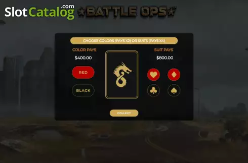 Risk Game screen. Battle Ops slot