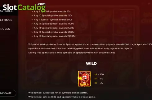 Free Spins and Wild screen. Screaming Chillis slot