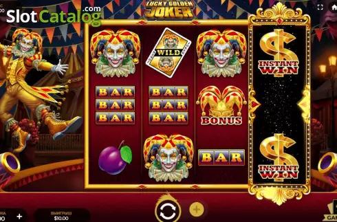 Win screen. Lucky Golden Joker slot