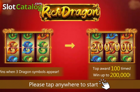 Start screen 1. Rich Dragon slot