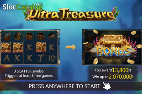 Bildschirm2. Ultra Treasure slot