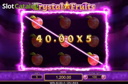Win 1. Crystal Fruits (Dragoon Soft) slot