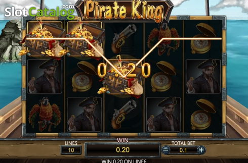 画面3. Pirate King (Dragoon Soft) カジノスロット