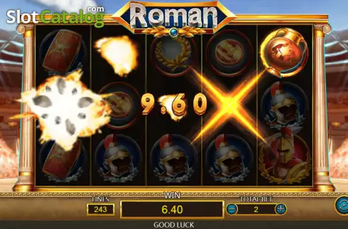 Win screen 2. Roman slot