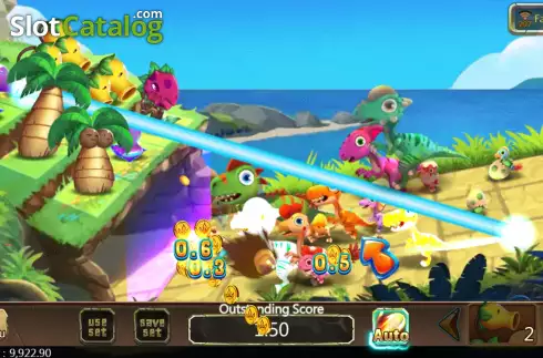 画面6. Plants vs Dinos カジノスロット