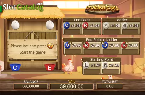 Reel screen. Golden Egg (Dragoon Soft) slot