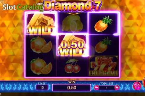 Win screen 2. Diamond 7 (Dragoon Soft) slot