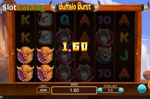 Win screen 2. Buffalo Burst slot