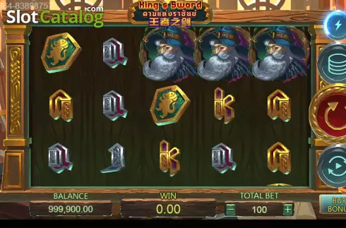 Bildschirm2. King's Sword slot