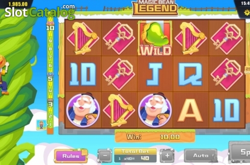Win Screen. Magic Bean Legend slot