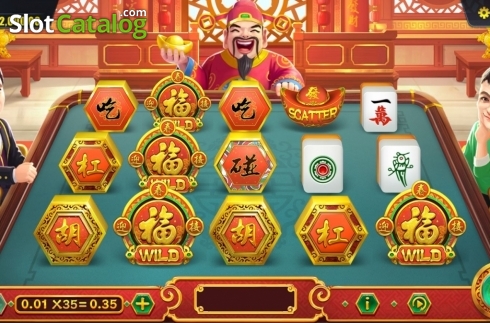 画面2. Mahjong King (Dream Tech) カジノスロット