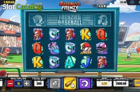 Game screen. Baseball Frenzy slot