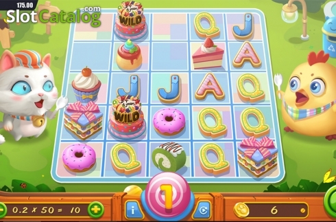 Game workflow screen 2. Happy Desserts slot