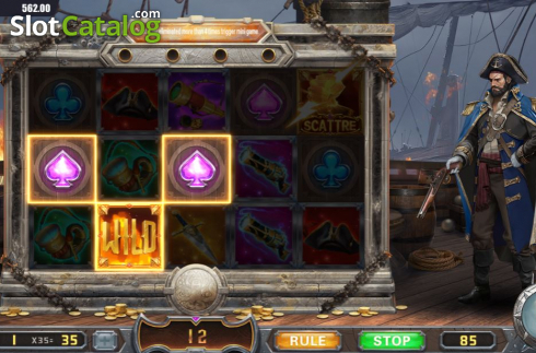 Ecran5. Captain's Treasure (Dream Tech) slot