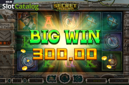 Bildschirm5. Secret Treasures (Dream Tech) slot