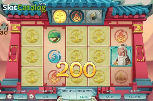 Free Spins 3. Books of Tao slot