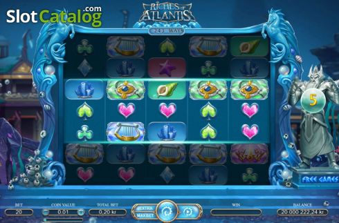 Reel Screen. Riches of Atlantis (Dream Tech) slot