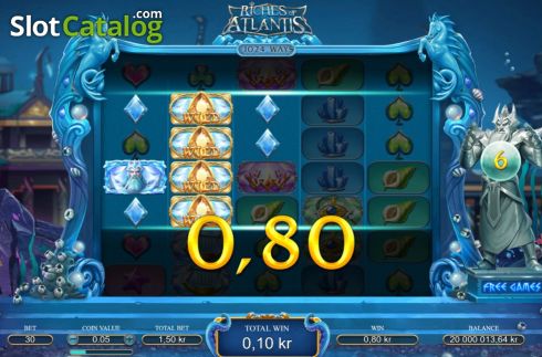 Ekran4. Riches of Atlantis (Dream Tech) yuvası