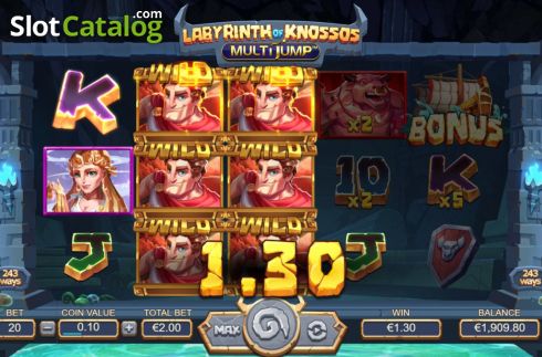 Win Screen 2. Labyrinth Of Knossos slot
