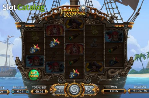 Win Screen 2. Pirates Rampage slot