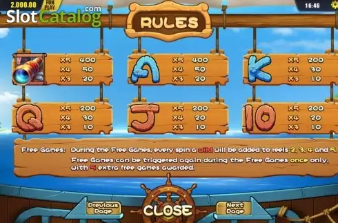 Captura de tela6. Pirates Treasure (Dream Tech) slot