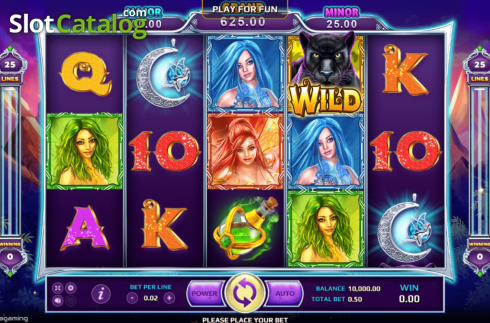 Skärmdump3. Wild Fairies (Eurasian Gaming) slot