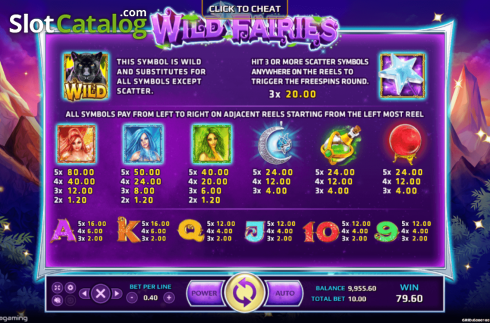 Bildschirm7. Wild Fairies (Eurasian Gaming) slot